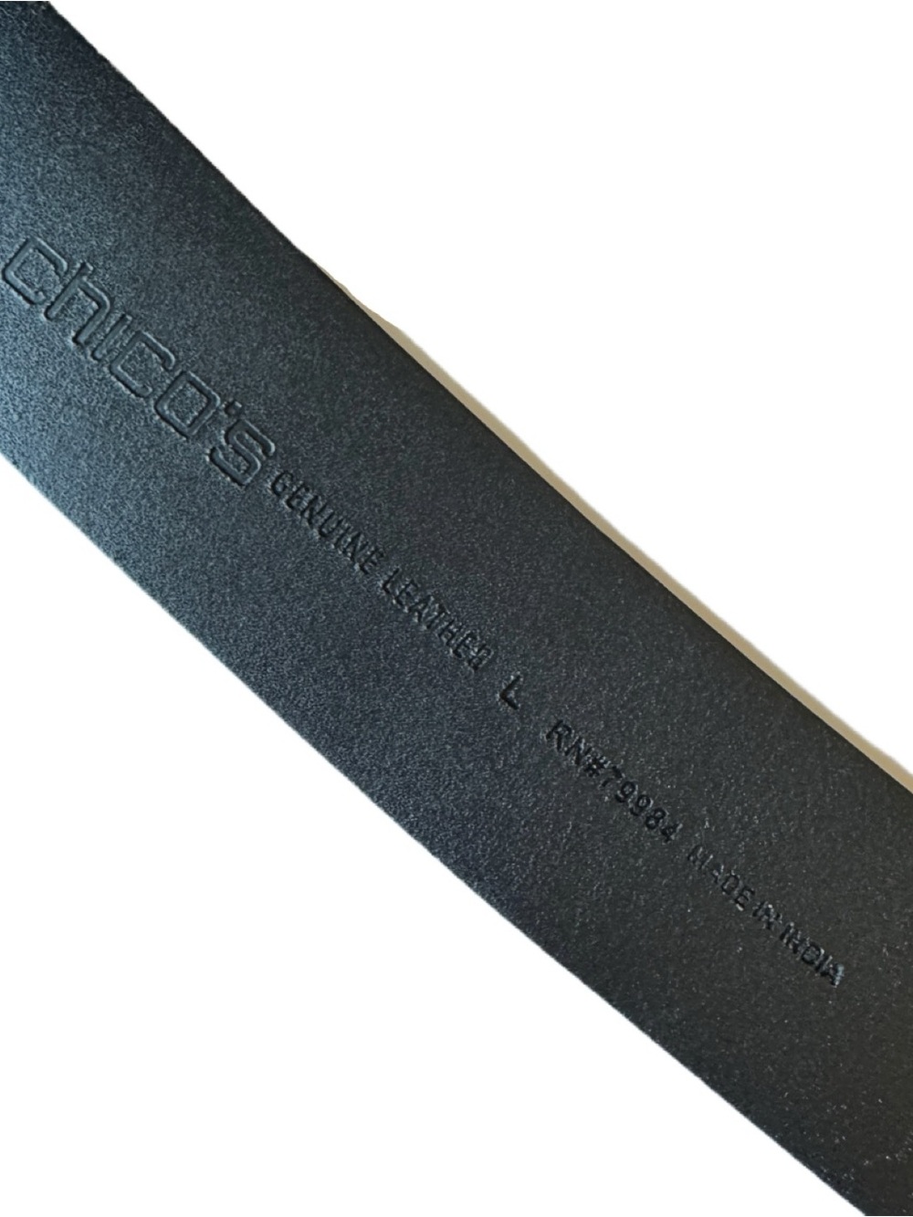 Chico’s Wide Leather Belt - Picture 5 of 6